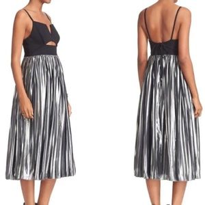 Free People Piper Pleated Midi Dress